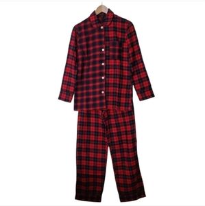 NEW Women's J. Crew Plaid Red/Navy Pajamas Set - Size PXXS